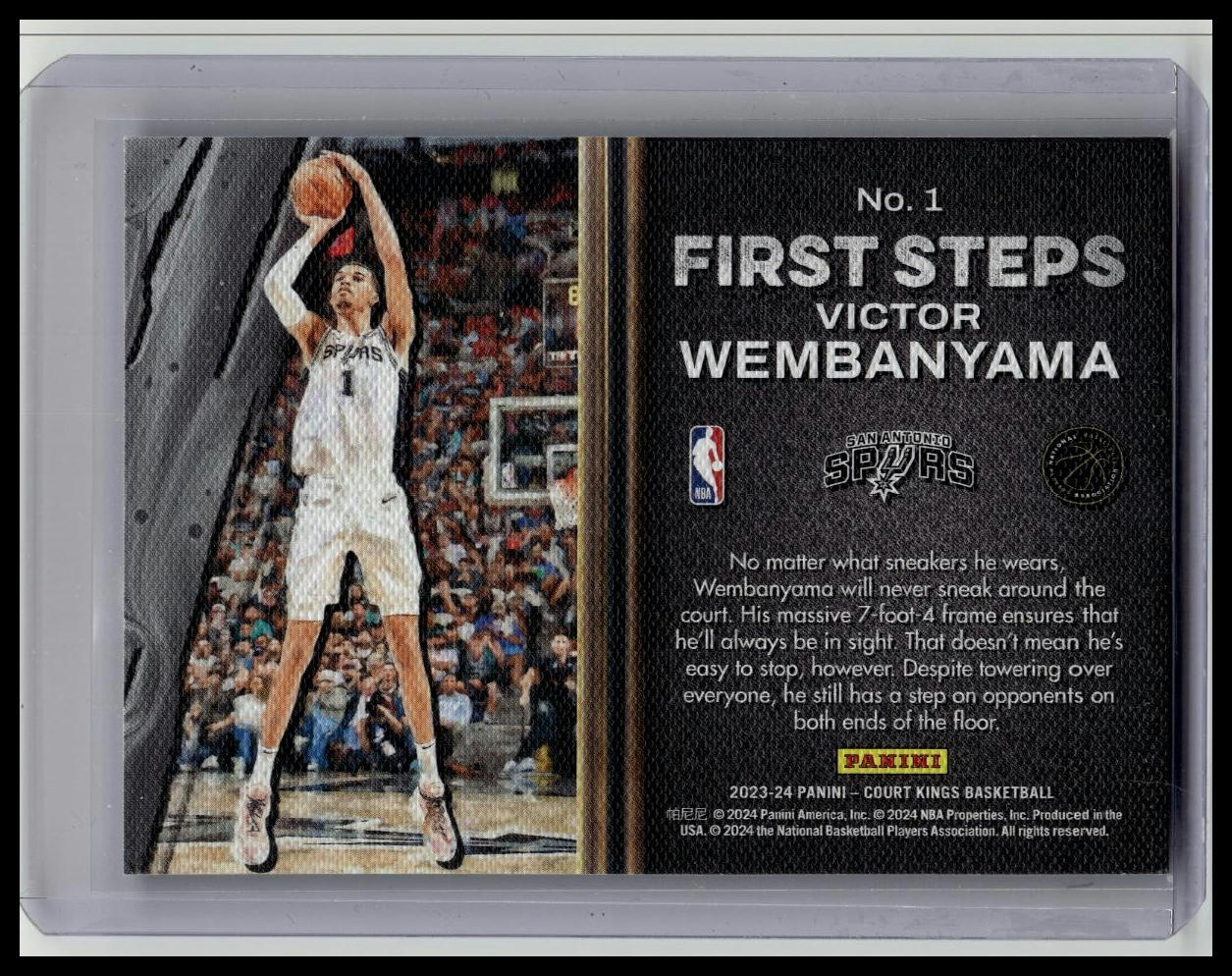 2023-24 Panini Court Kings - First Steps Victor Wembanyama #1 (RC)
