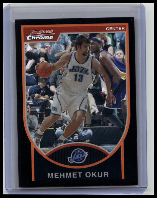 2007-08 BOWMAN CHROME MEHMET OKUR REFRACTOR #/199 JAZZ
