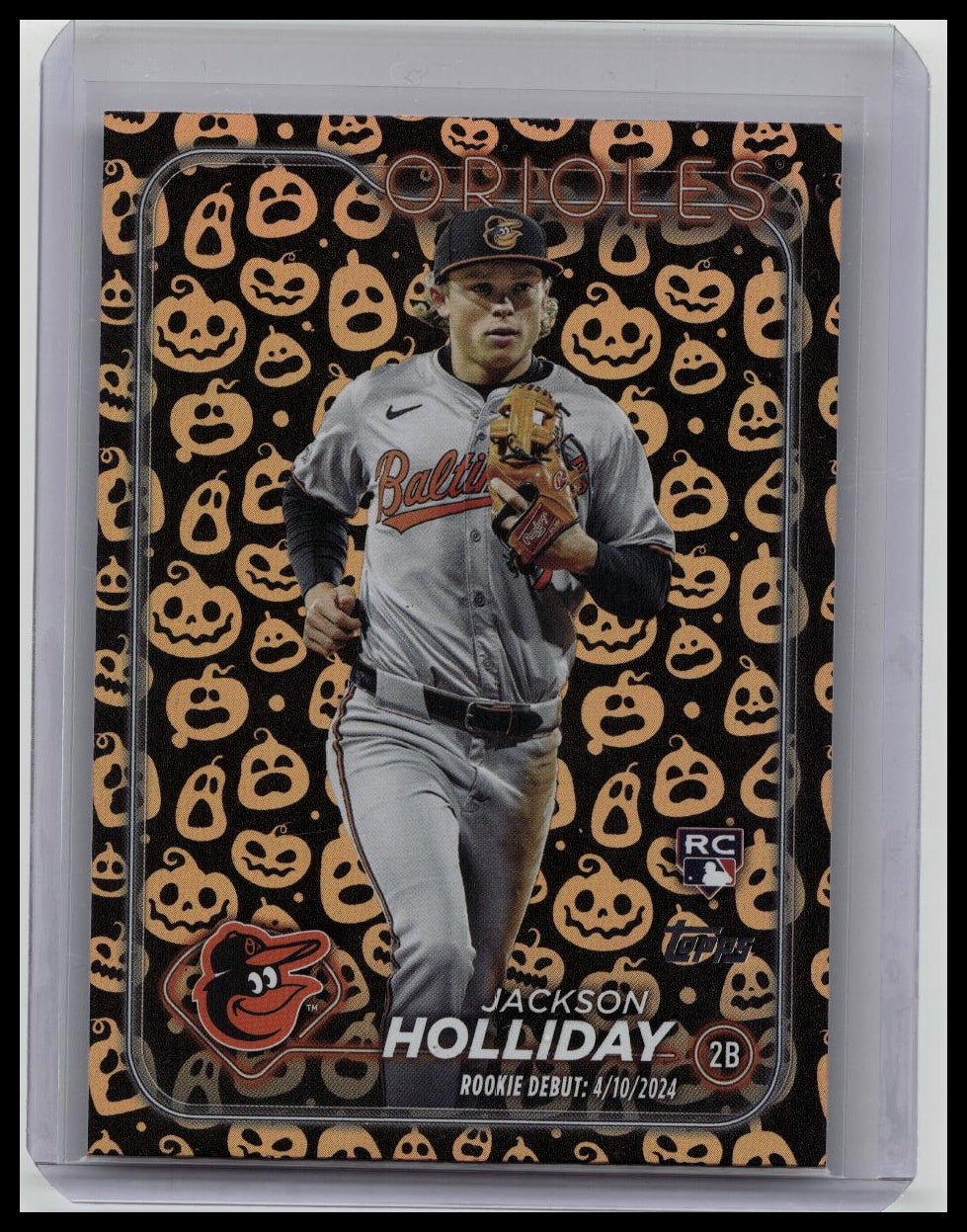 Jackson Holliday RC 2024 Topps Update Holiday Jack O'Lanterns Pumpkins ROOKIE