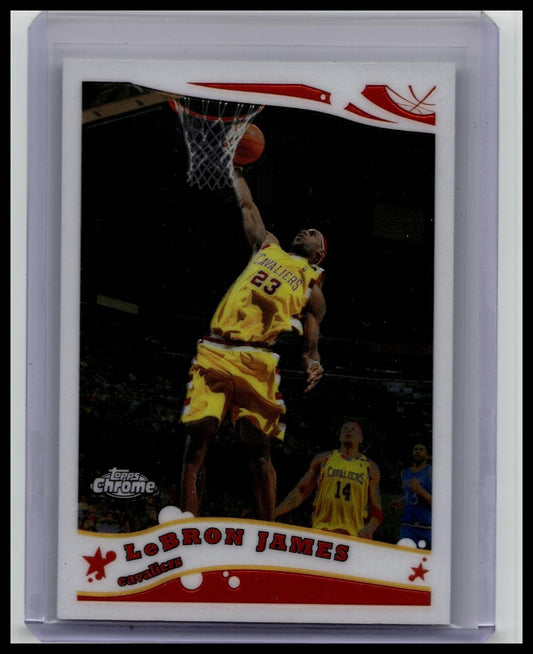 LeBron James 2005 Topps Chrome Cavaliers Card #102