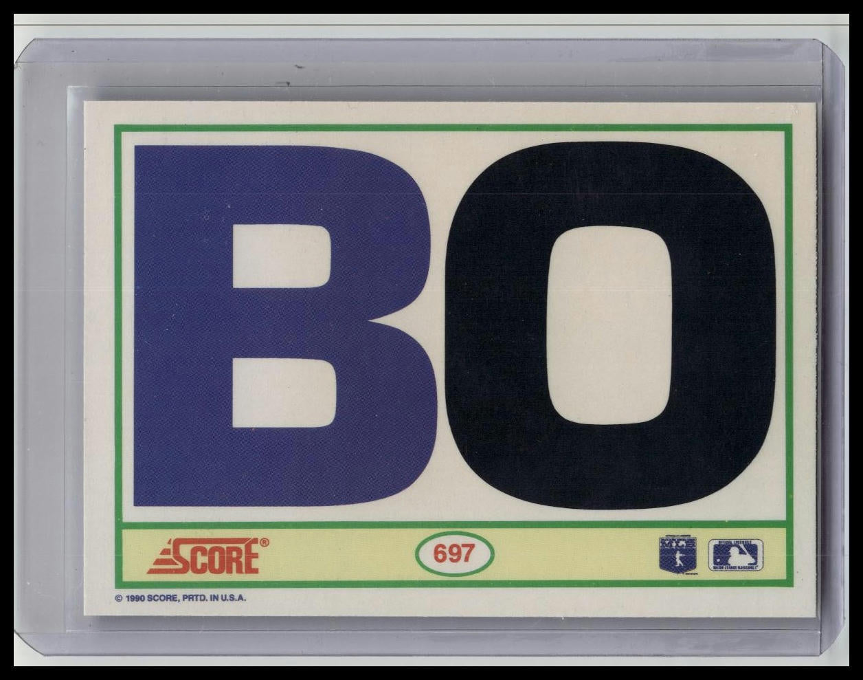 Bo Jackson #697 1990 Score Kansas City Royals Baseball Card MLB