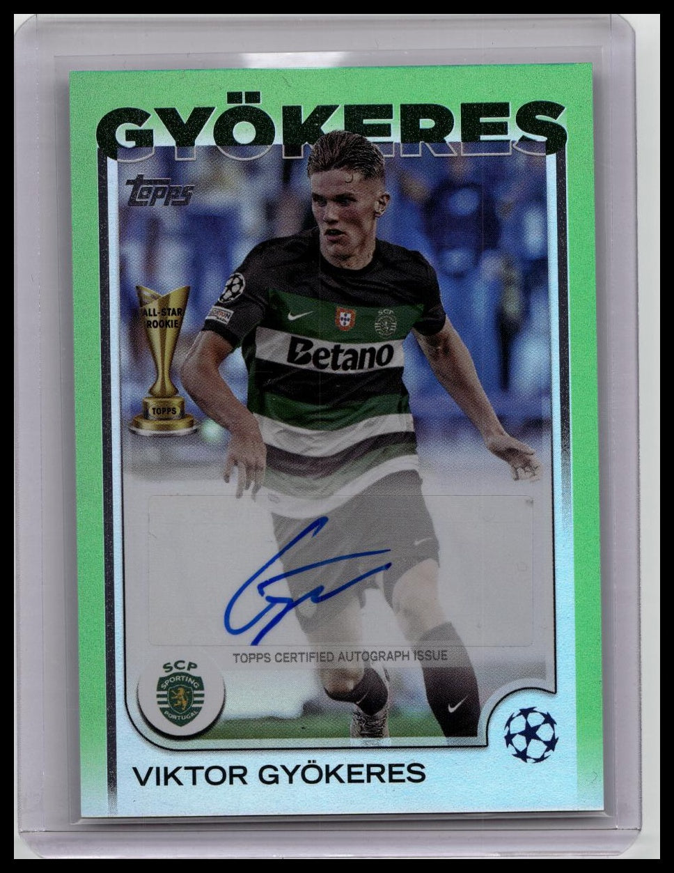 Topps Ucc Flagship 2024-2025 Viktor Gyokeres Auto /199 Sporting Portugal