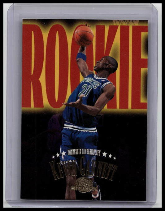 1995-96 Skybox Premium Kevin Garnett Rookie Rookie Roadmap RC #233