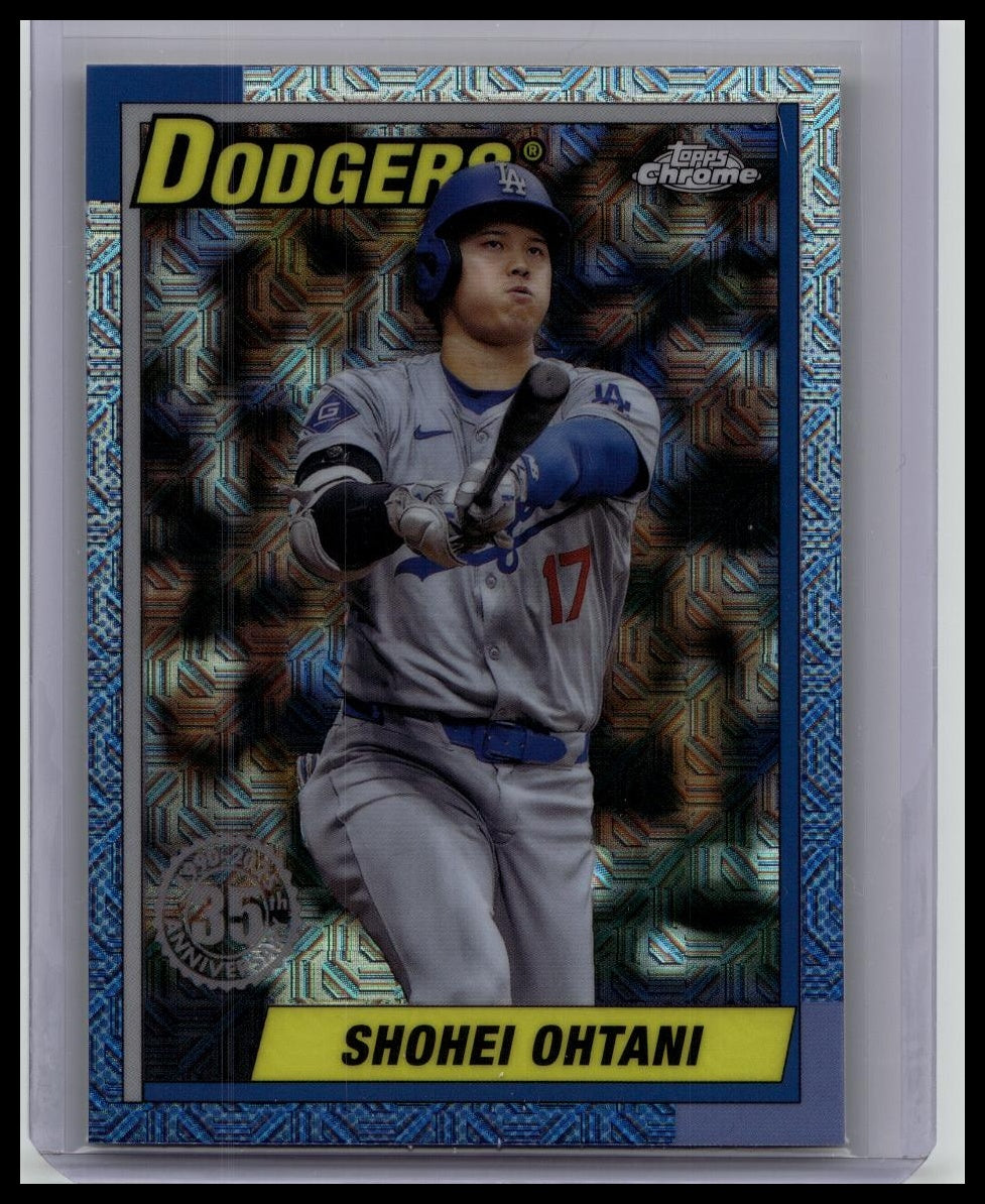 2025 Topps Series 1 Shohei Ohtani 35th Anniversary Mojo Chrome Refractor Dodgers
