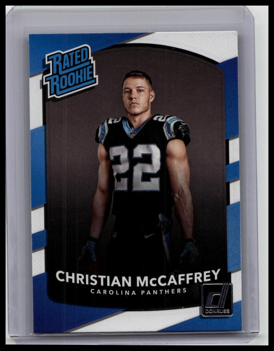 2017 Panini Donruss - Rated Rookie #318 Christian McCaffrey (RC)