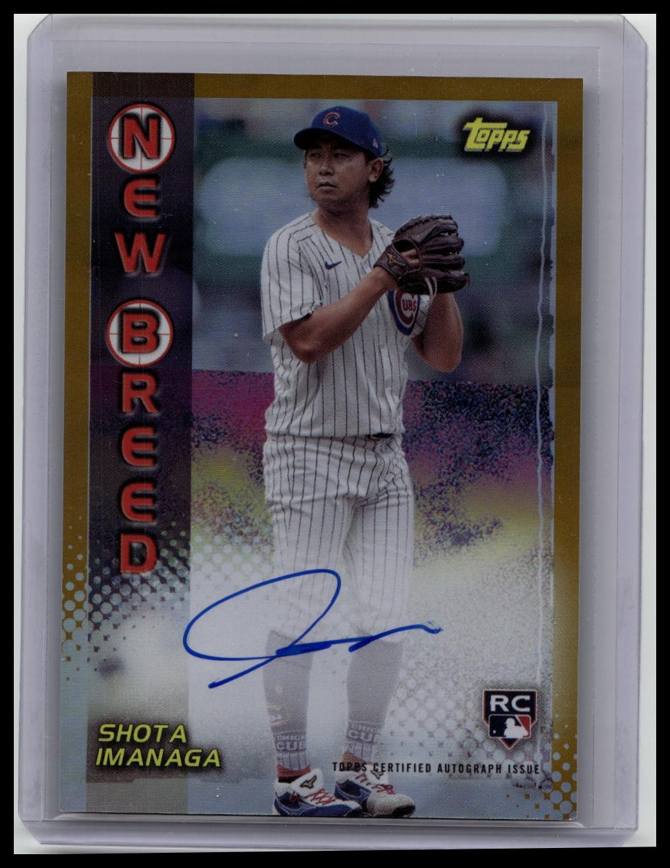 Shota Imanaga /50 Rookie Auto 2024 Archives 1999 New Breed Gold Cubs