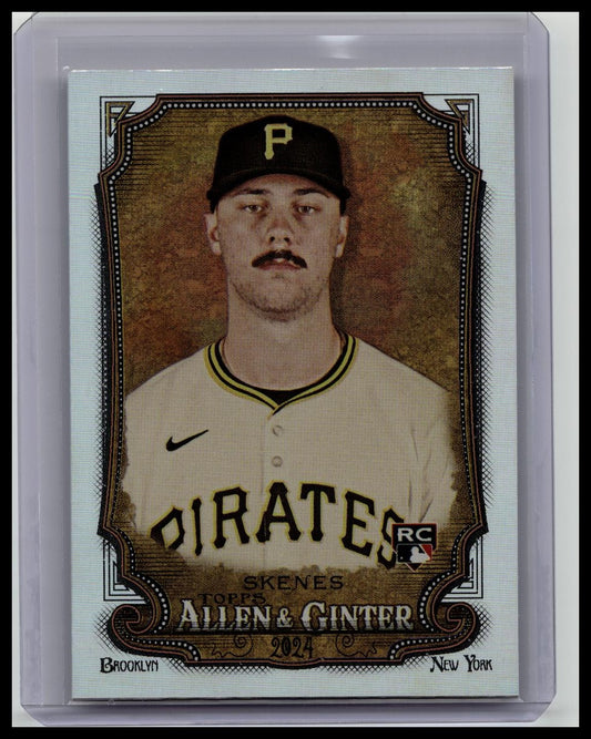 PAUL SKENES 2024 TOPPS ALLEN & GINTER ROOKIE CHROME HOT BOX FOIL RC