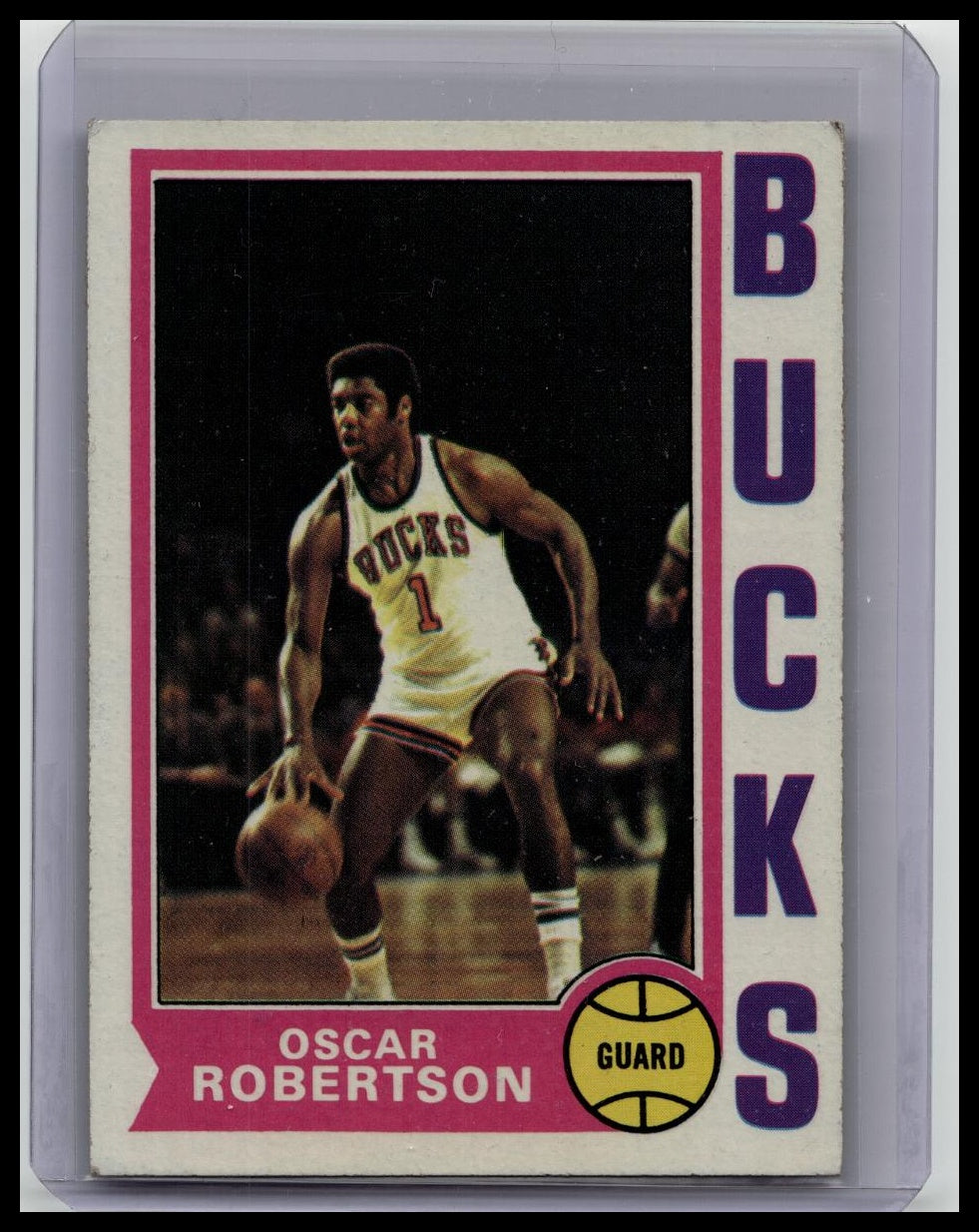 1974-75 Topps # 55 Oscar Robertson HOF Bucks