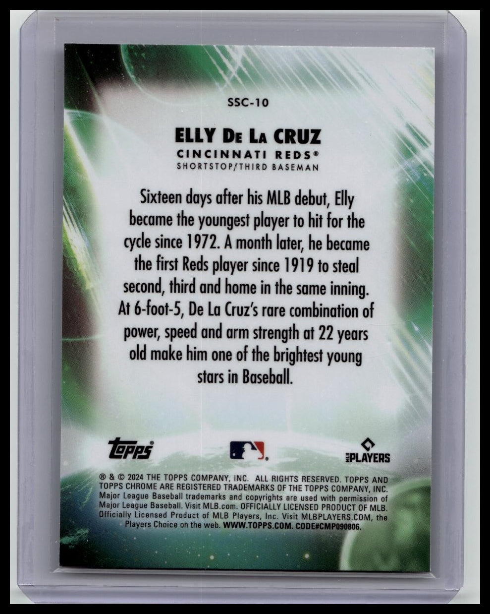 2024 Topps Update Series - Stratospheric Stars #SS-10 Elly De La Cruz (RC)- Reds