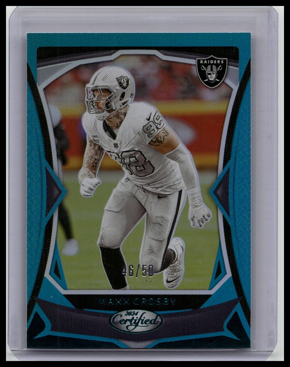 2024 Certified Maxx Crosby Teal #'d 46/50