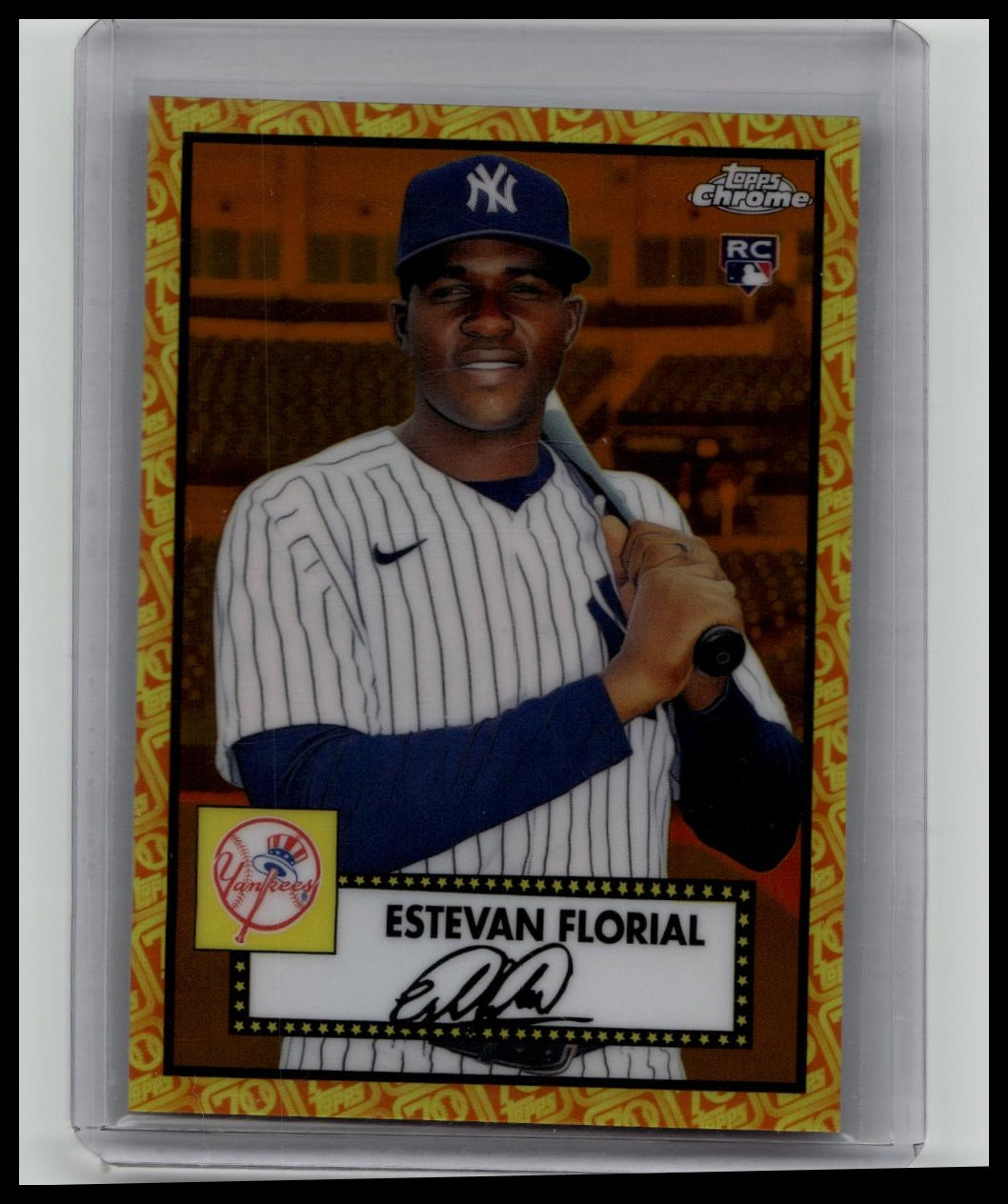 2021 Topps Chrome Platinum Anniversary 70th Logo #71 Estevan Florial RC /25
