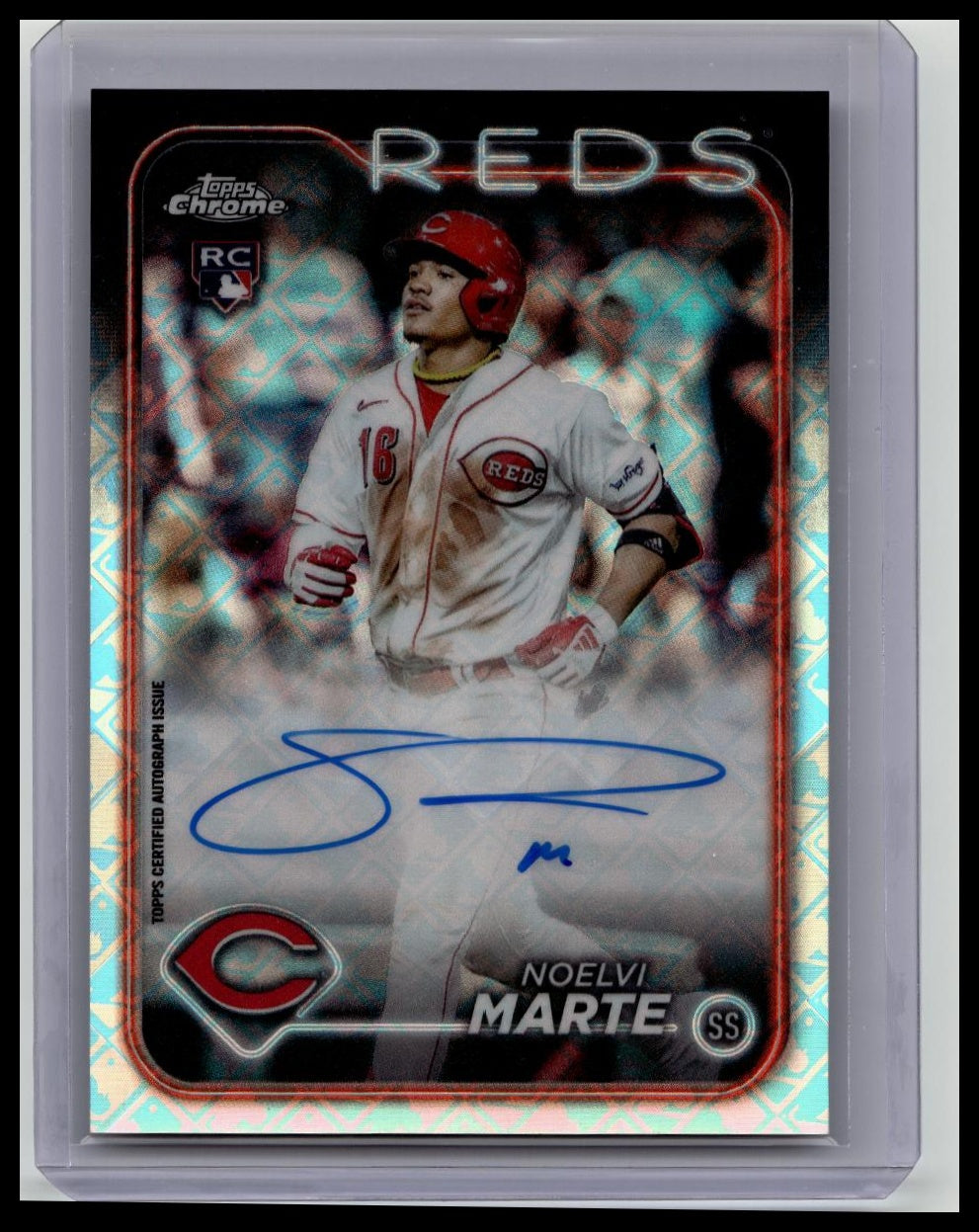 2024 Topps Chrome NOELVI MARTE Logofractor Rookie Auto #RCA-NM Cincinnati Reds