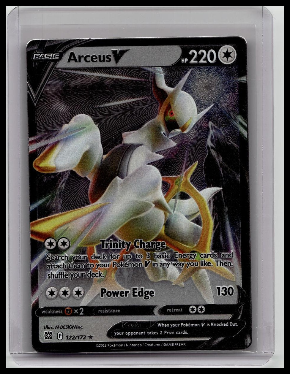 2022 Pokemon Arceus V Sword & Shield Brilliant Stars 122/172 Metal