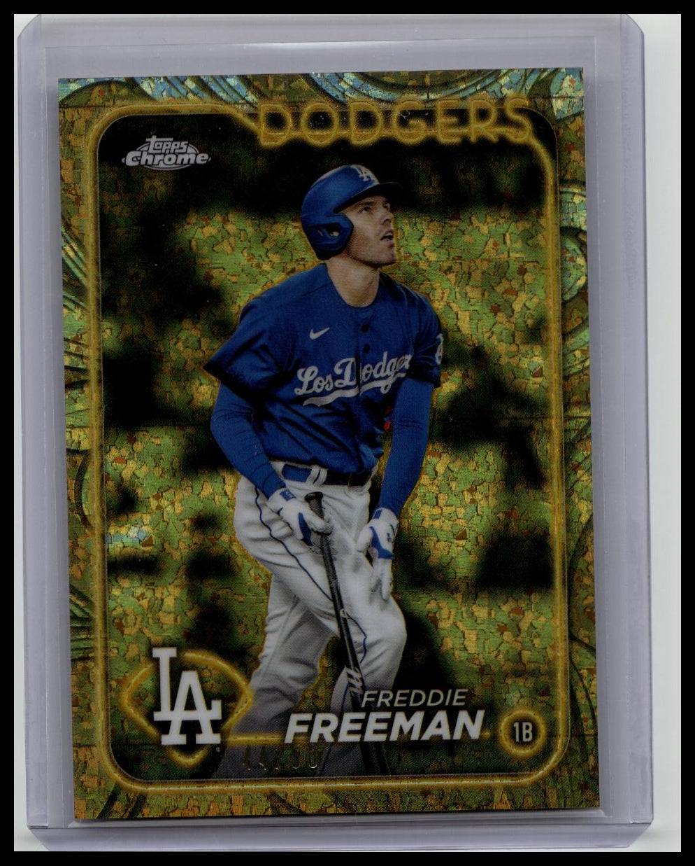 2024 Topps Gilded Collection Freddie Freeman /50 Gold Diamond Refractor