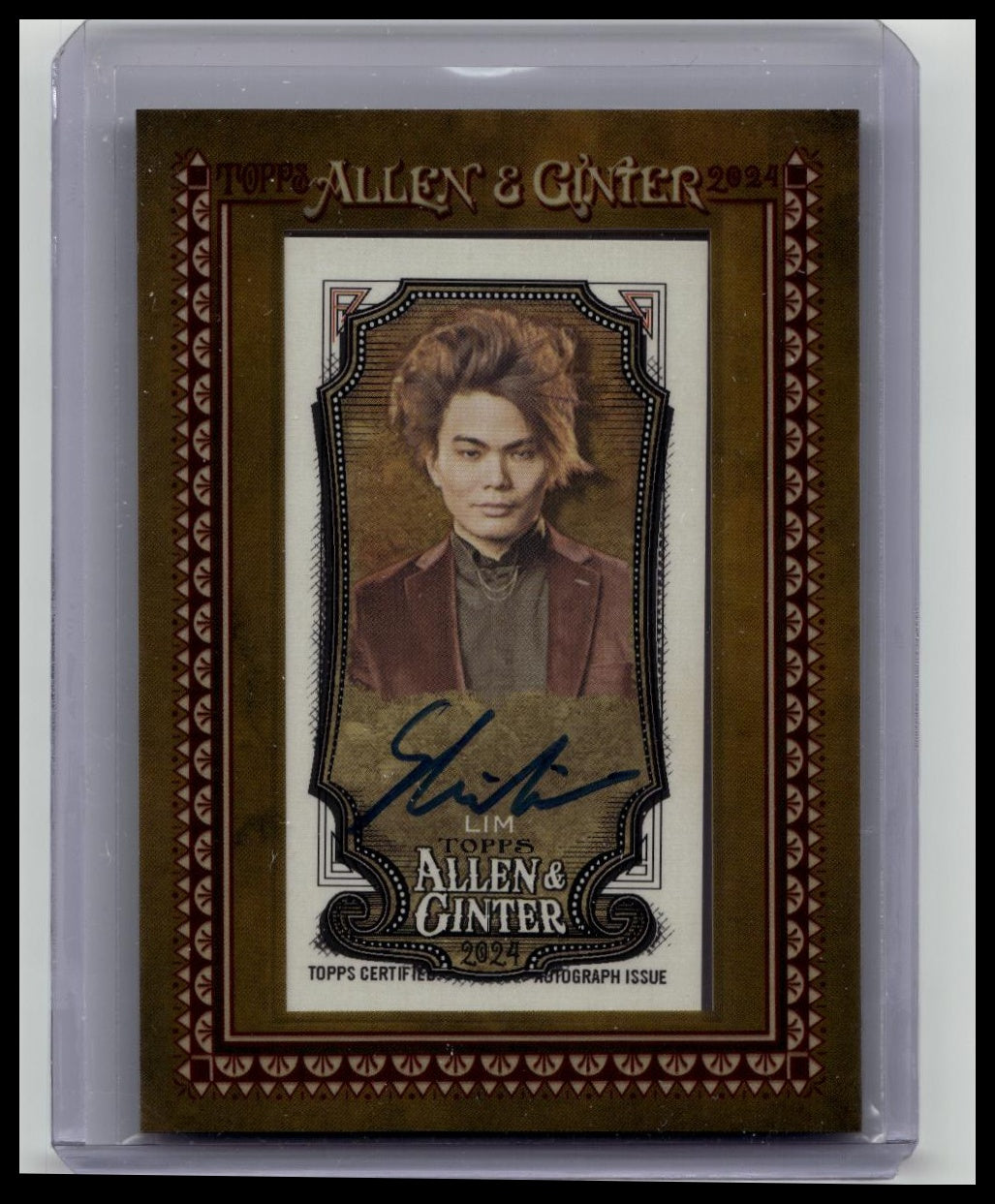 2024 Allen & Ginter Auto Autograph GOLD FRAME BORDER SHIN LIM