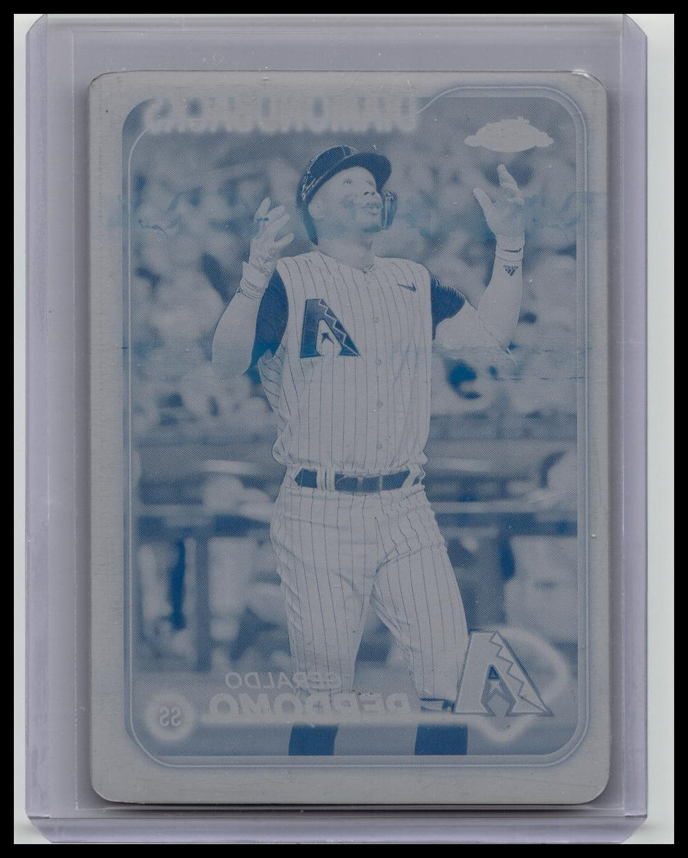 2024 Topps Chrome Update Geraldo Perdomo Cyan Printing Plate 1/1 #288 DBacks