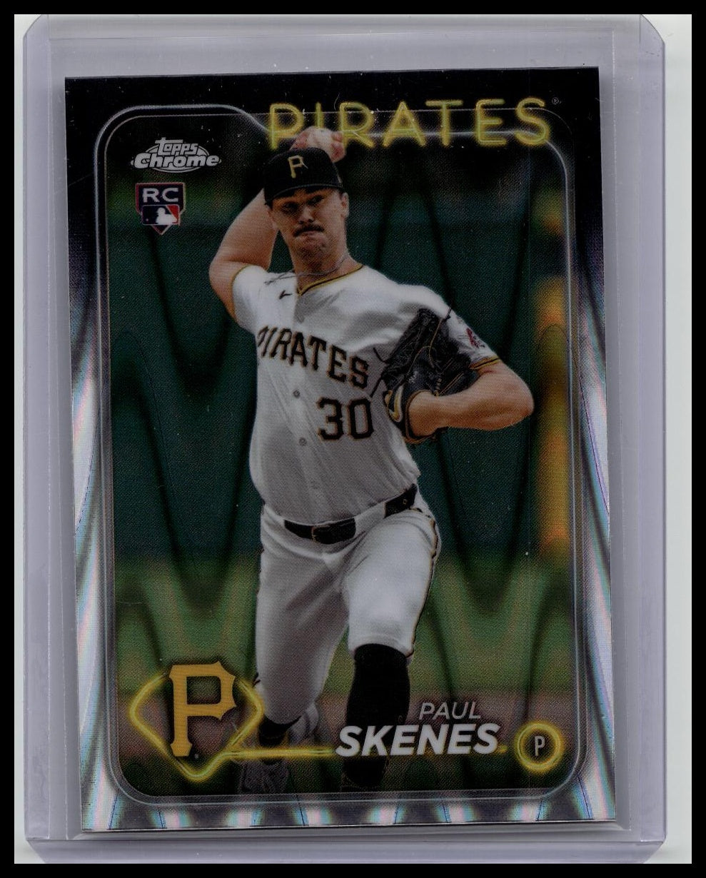 2024 Topps Chrome Update Paul Skenes RC Ray Wave Refractor