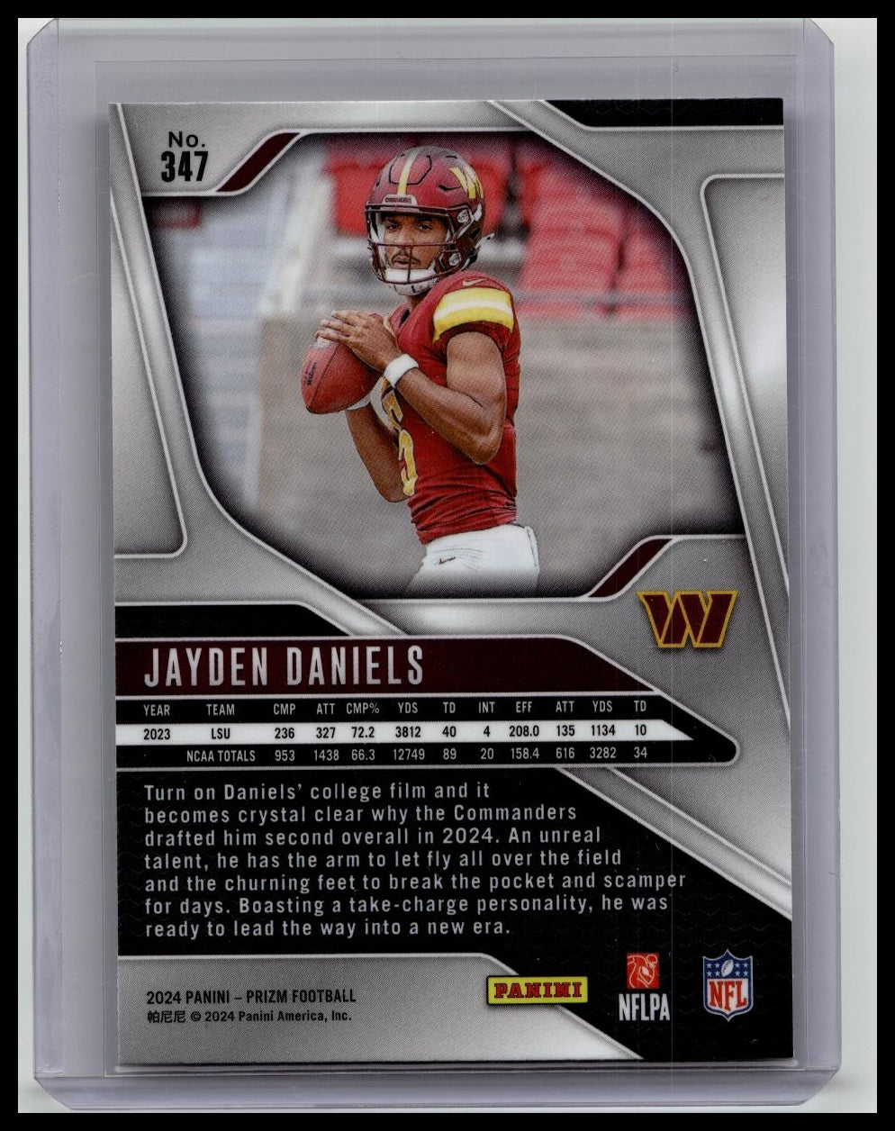 2024 Prizm Jayden Daniels Rookie #347