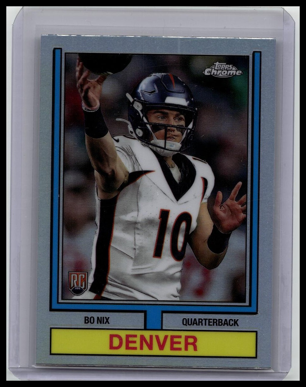 2024 Topps Chrome Football BO NIX ROOKIE CARD REFRACTOR RC 1974