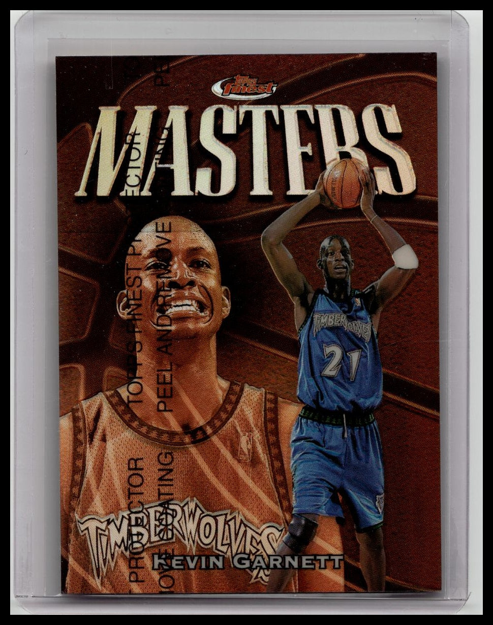 1997-98 Topps Finest Kevin Garnett Refractor Bronze Masters #246 Timberwolves
