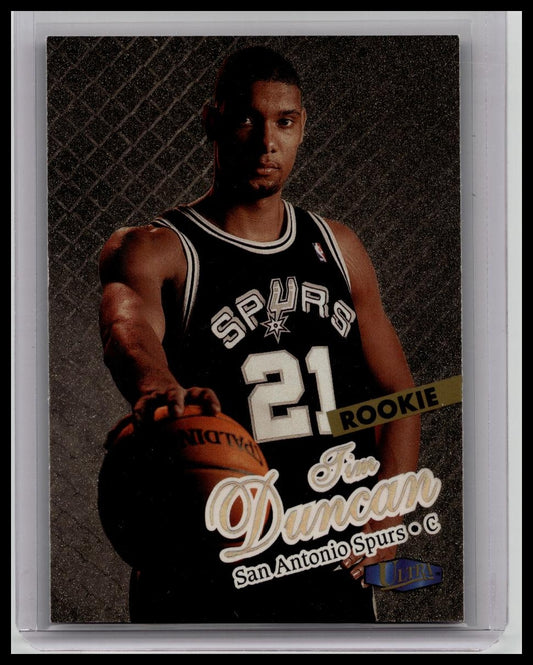 1997-98 Fleer Ultra Tim Duncan Gold Medallion Rookie RC #131G Spurs