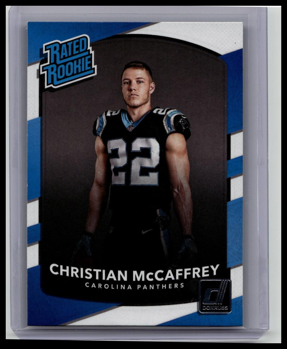 2017 Panini Donruss - Rated Rookie #318 Christian McCaffrey (RC)
