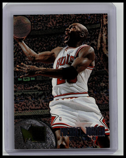1995-96 Fleer Metal MICHAEL JORDAN #13 Chicago Bulls FLEER METAL BULLS