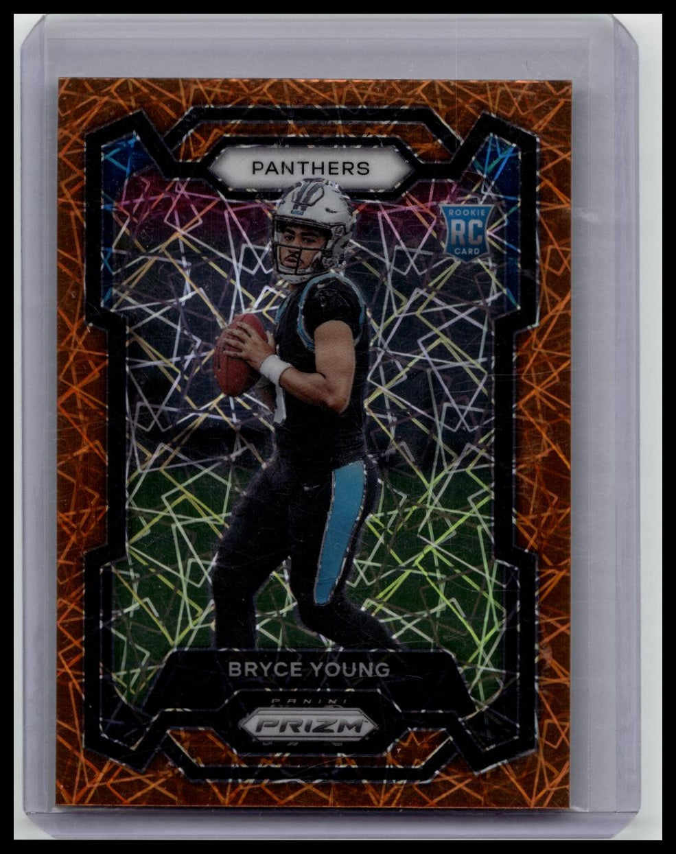 Bryce Young 2023 Panini Prizm Orange Lazer Rookie RC #311 Panthers Laser