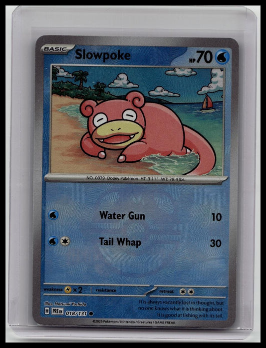 Pokemon Prismatic Evolutions Slowpoke Master Ball #018/131