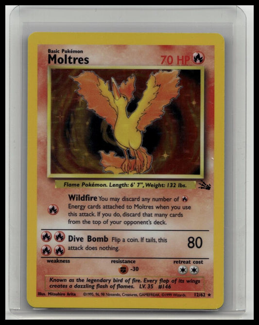 Pokemon - Moltres 12/62 Fossil Holo
