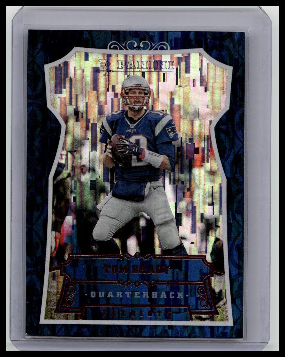 2016 PANINI FOOTBALL #57 TOM BRADY PATRIOTS CHAINMAIL ARMOUR HOLO *RARE*
