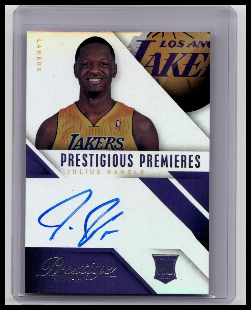2014 Prestige Prestigious Premieres Signatures Plus Julius Randle Rookie Auto RC