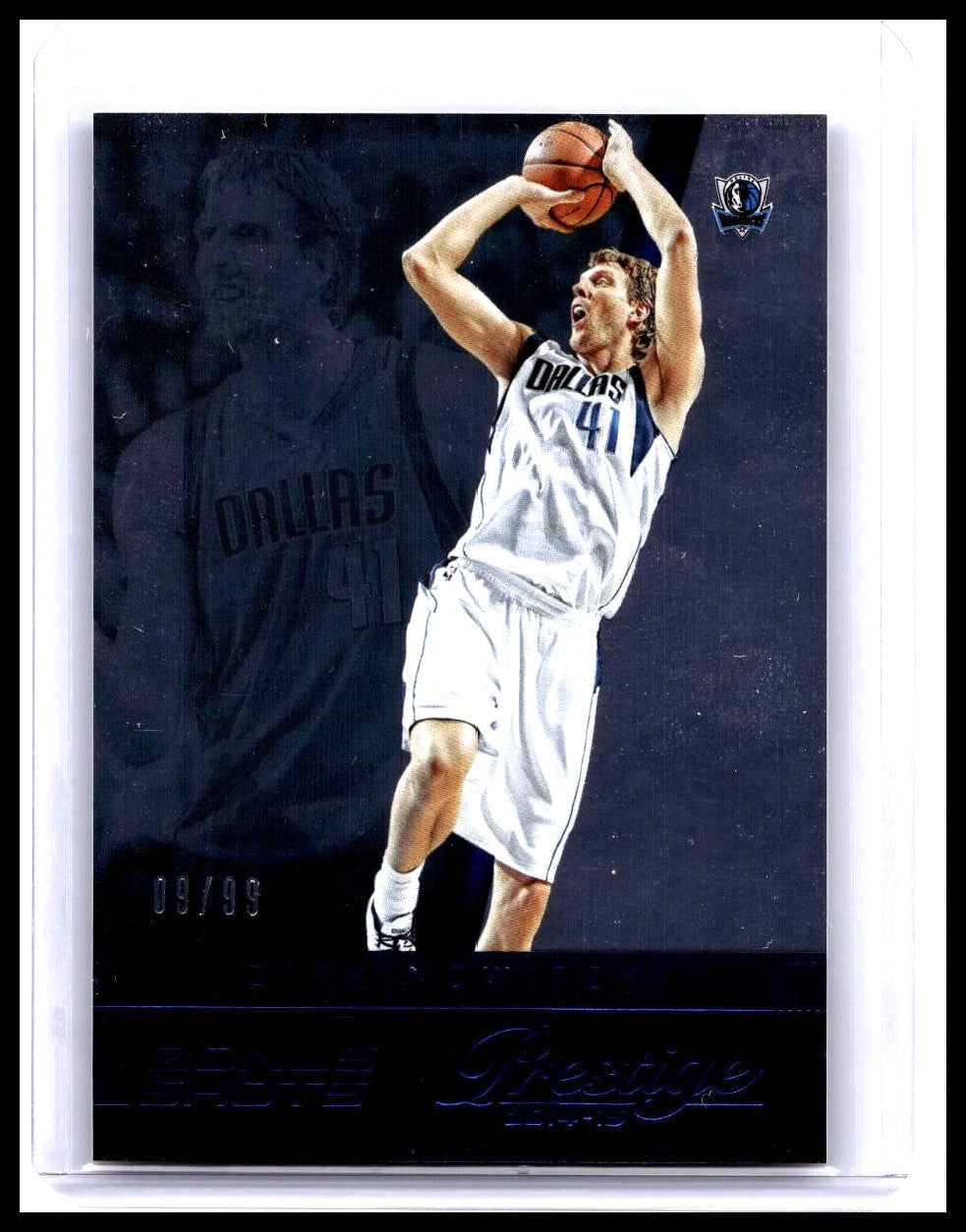 2014-15 Panini Prestige Bonus Shots Blue Plus /99 Dirk Nowitzki #128