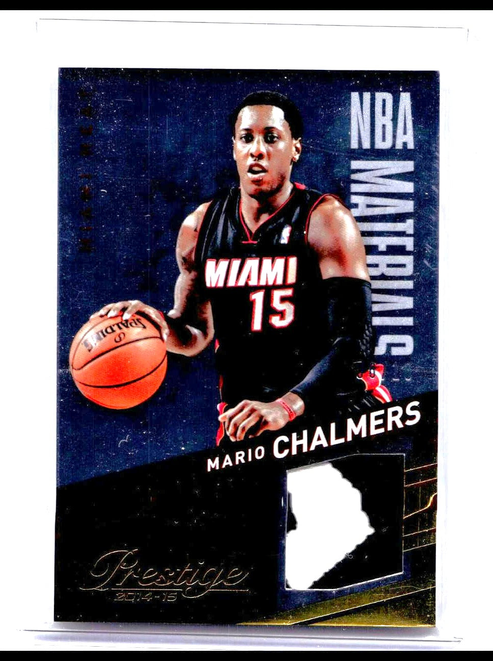 2014-15 Prestige NBA Materials Prime #16 Mario Chalmers Jersey /10