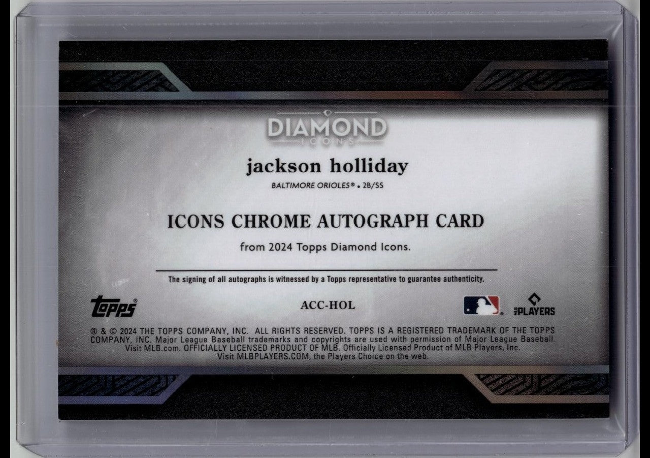 2024 Topps Diamond Icons Jackson Holliday Rookie AUTO 6/10
