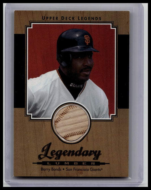 2001 Upper Deck Legends #L-BB Barry Bonds Legendary Lumber
