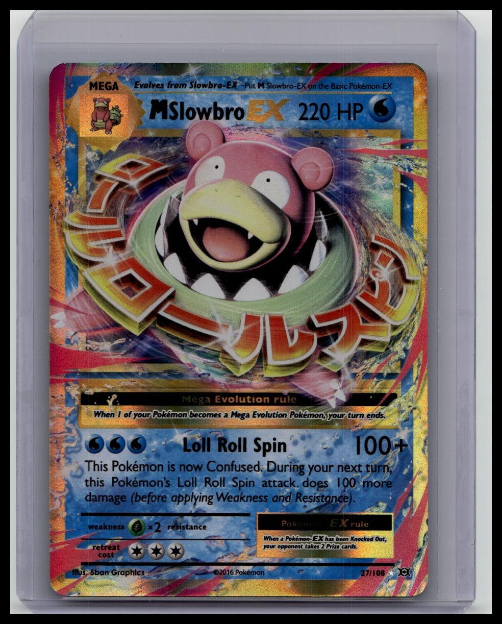 2016 Pokemon XY Evolutions Mega Slowbro EX Ultra Rare #27/108