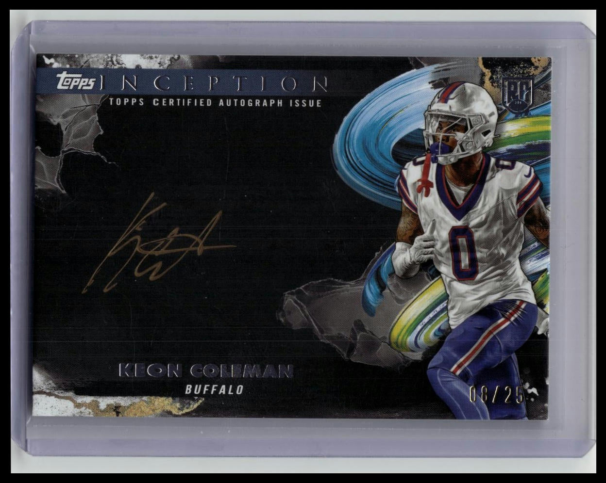2024 Topps Inception Silver Signings Gold Ink #ISS-KC KEON COLEMAN RC Auto /25