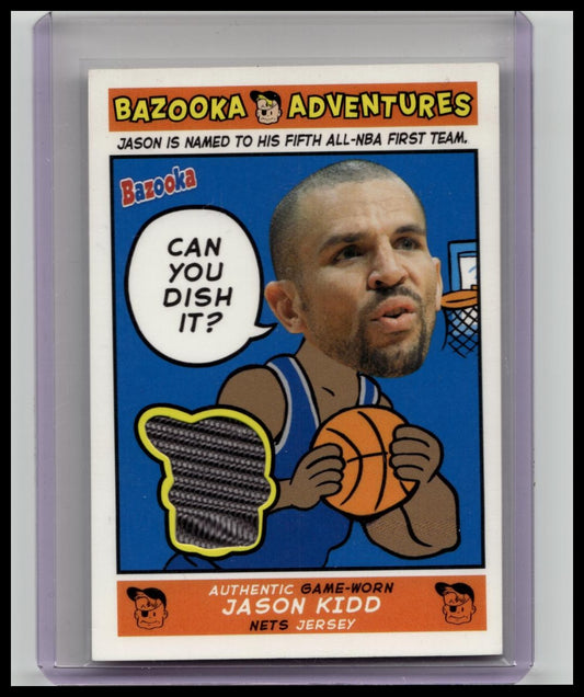 2004-05 Bazooka Adventures GU Jersey Jason Kidd #ADV-JK Nets