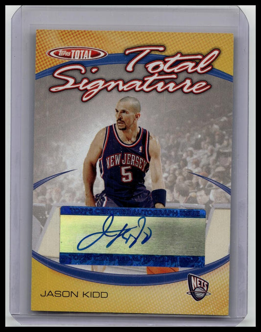 2004-05 Topps Total Jason Kidd Total Signature Auto TSJK