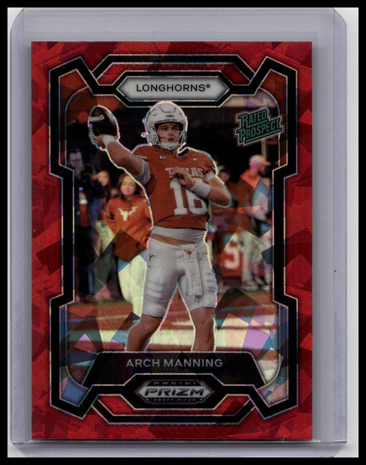 2024 Panini Prizm Draft Picks - Red Ice Prizm #192 Arch Manning (RC)