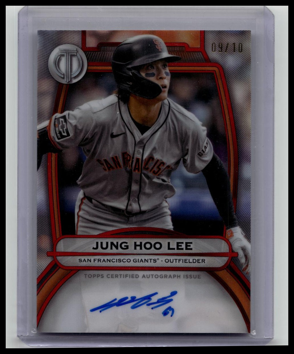 2025 Topps Tribute Jung Hoo Lee Auto #'d 09/10 SSP Giants