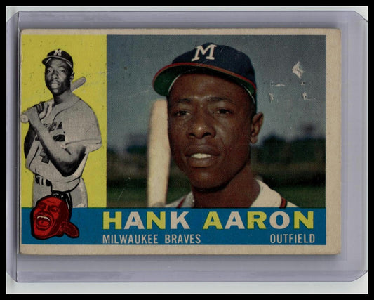 1960 Topps hank Aaron #300