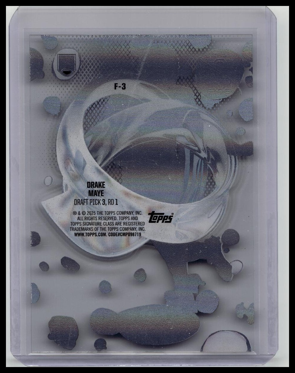 2024 Topps Signature Class Drake Maye Fluidity Acetate SP Insert Rookie Card RC