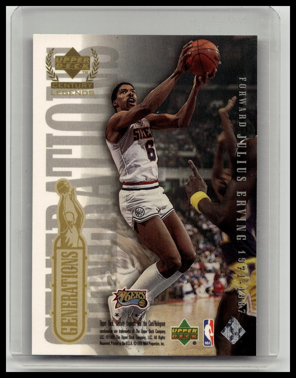 1999 Upper Deck Century Legends Generations Michael Jordan / Julius Erving