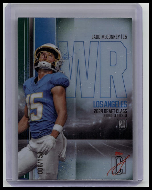 Ladd McConkey RC Topps 2024 Signature Series /150