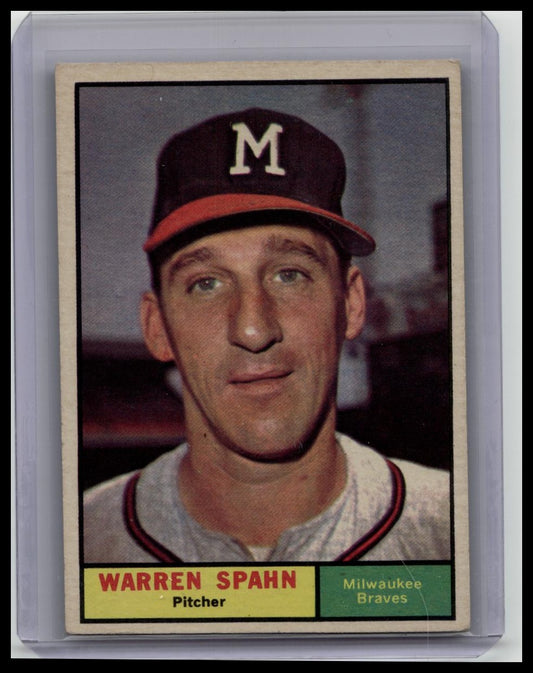 1961 Topps #200 Warren Spahn