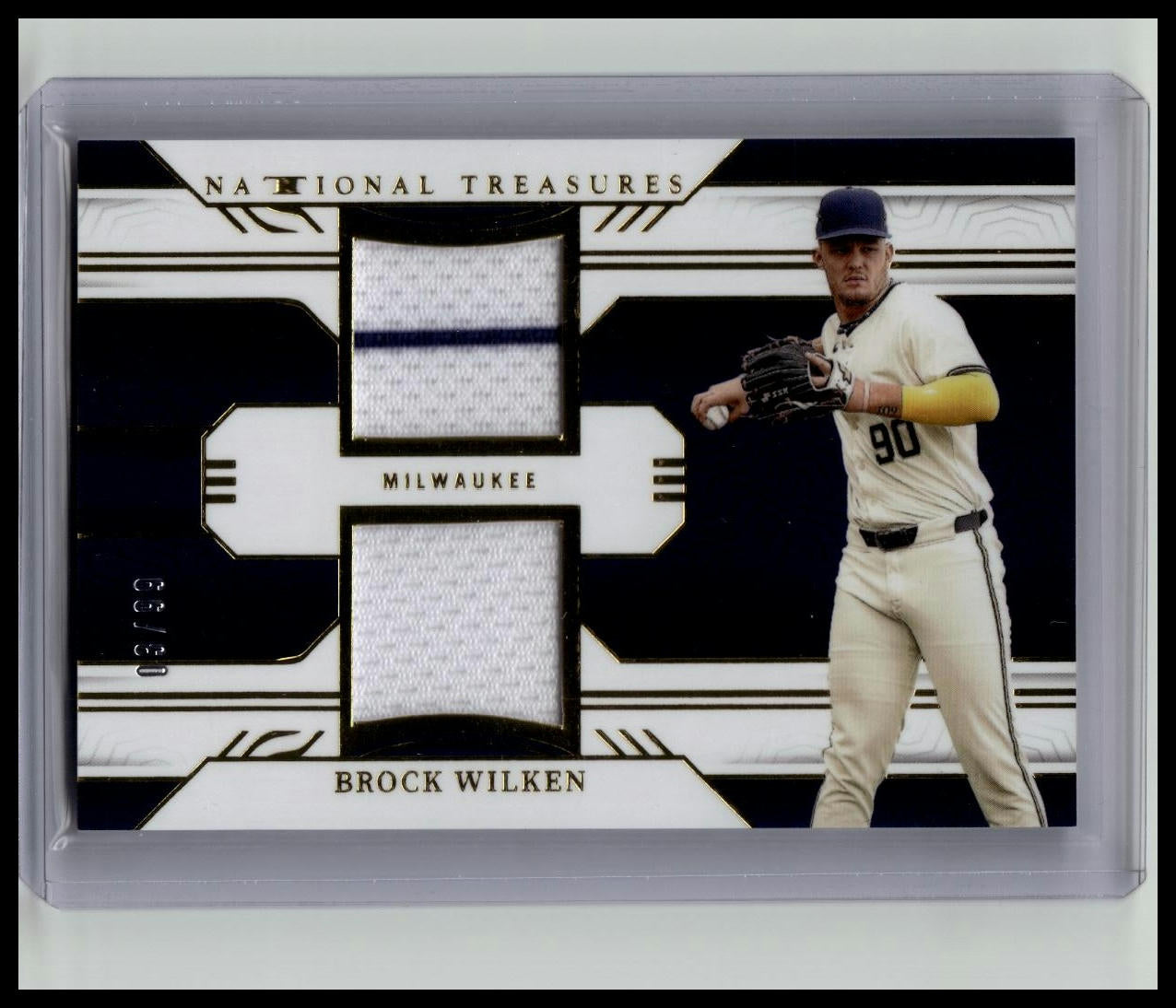 BROCK WILKEN 2024 NATIONAL TREASURES DUAL PATCH MILWAUKEE /99