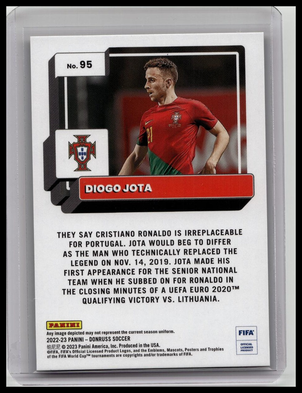 2022-23 Panini Donruss Gold 4/10 Diogo Jota #95