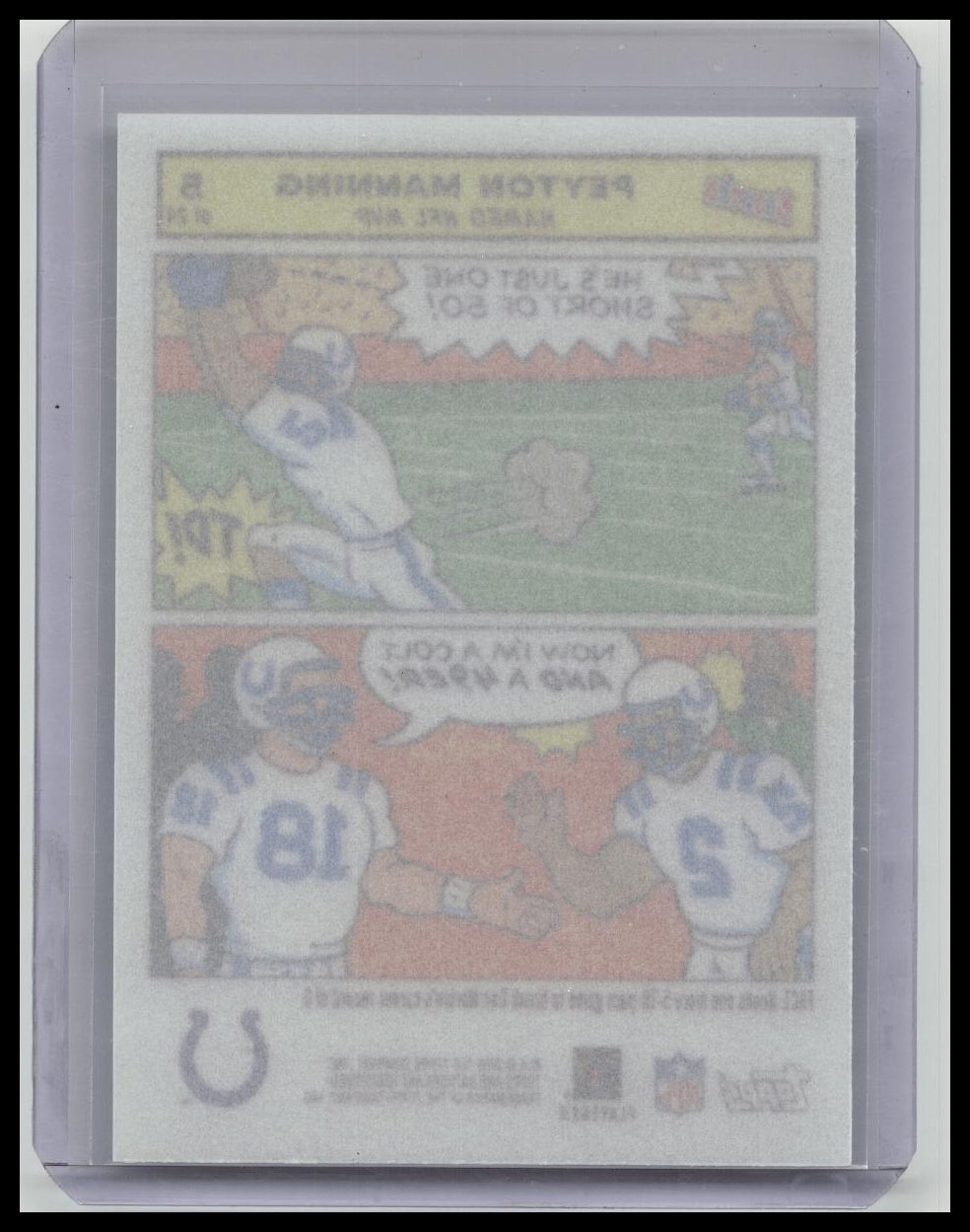 2005 Bazooka Comics Peyton Manning #5